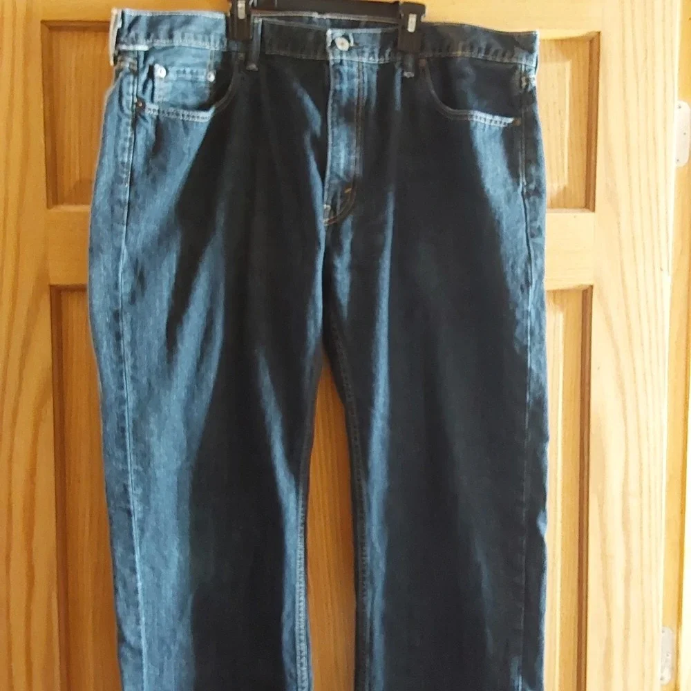 Levis 559 Relaxed Straight Blue Denim Jeans Mens 42 x 34